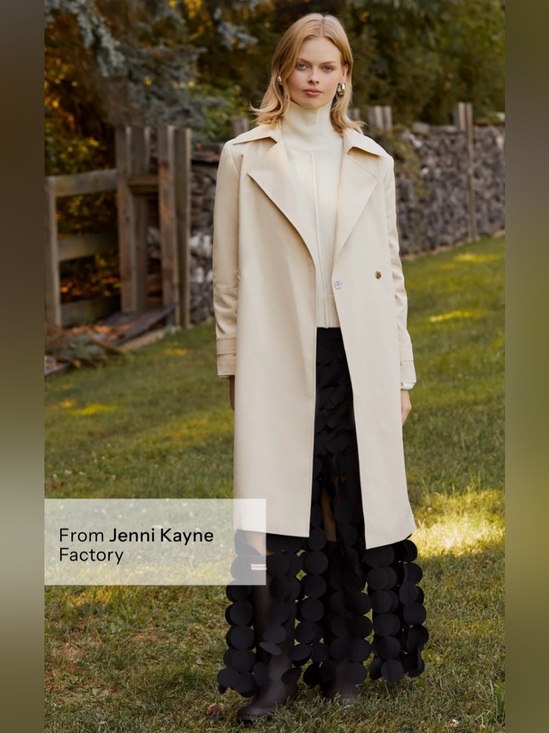 Few Moda Jackets & Blazers - CAARA Gale Trench Coat S Beige NWT Jenni Kayne Factory Belted